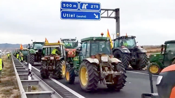 Última hora de las protestas agrícolas en España width=