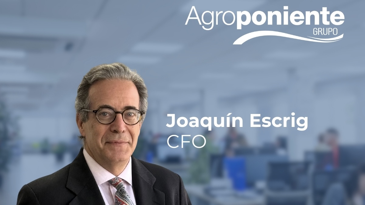 Grupo Agroponiente nombra a Joaqu�n Escrig Teigeiro como nuevo Director Financiero