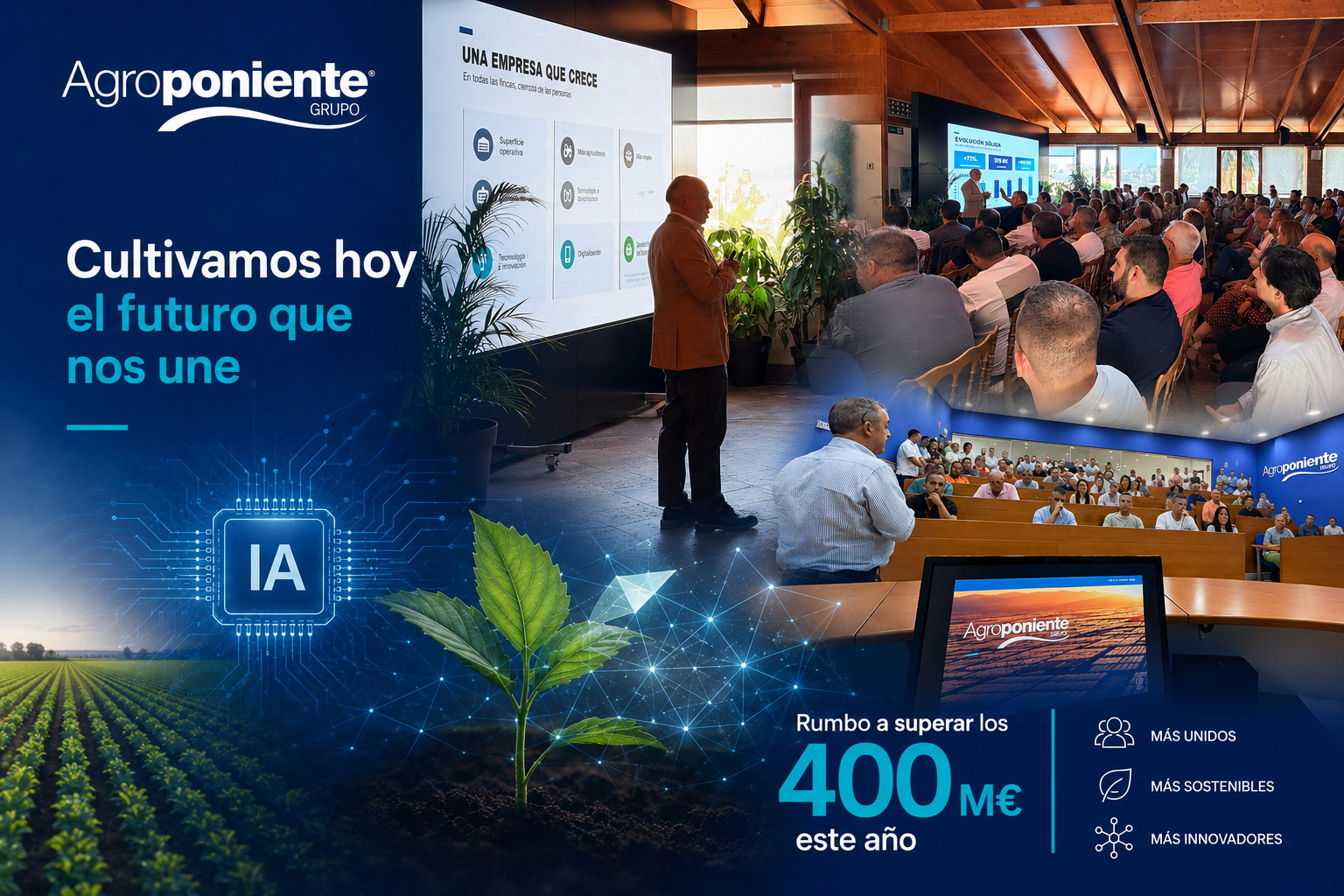 M�s de 380 agricultores participan en los encuentros de fin de campa�a de Agroponiente, que cierra el ejercicio con un crecimiento hist�rico