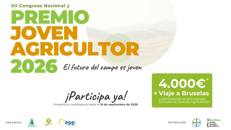 Asaja abre el plazo para reconocer a los j�venes agricultores y ganaderos m�s innovadores de Espa�a